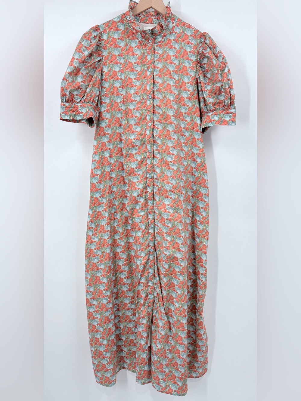 Hyacinth House Orange & Blue Floral Louisa Maxi Dress - Picture 6 of 16